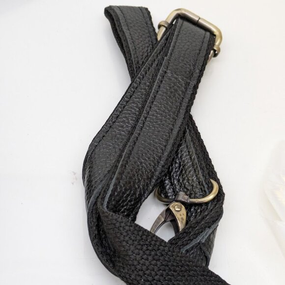 Caerlif Black Leather Backpack with Removable Straps Women's Handbag - Picture 4 of 7